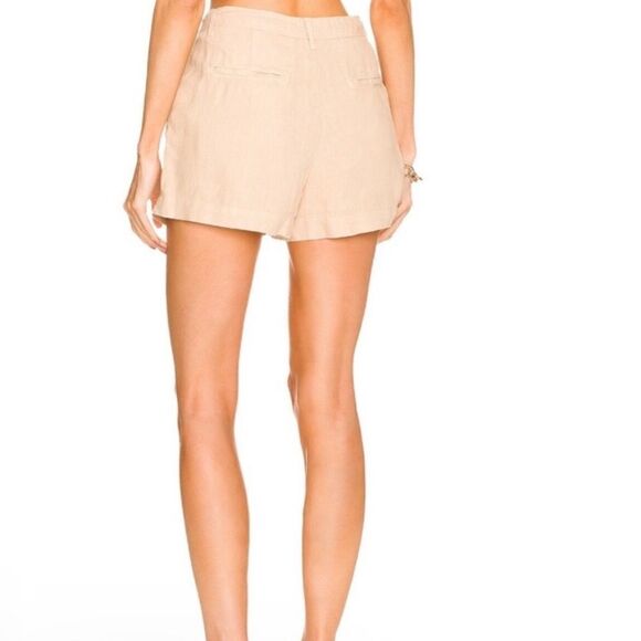 L’AGENCE Zahari High Rise Pleated Short in Sand size 30 NWT - Picture 3 of 9